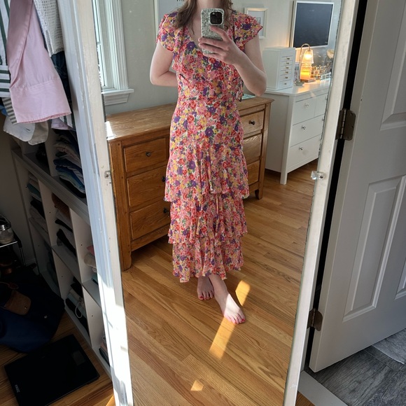 Wayf Floral Ruffle Maxi Dress - Picture 2 of 3